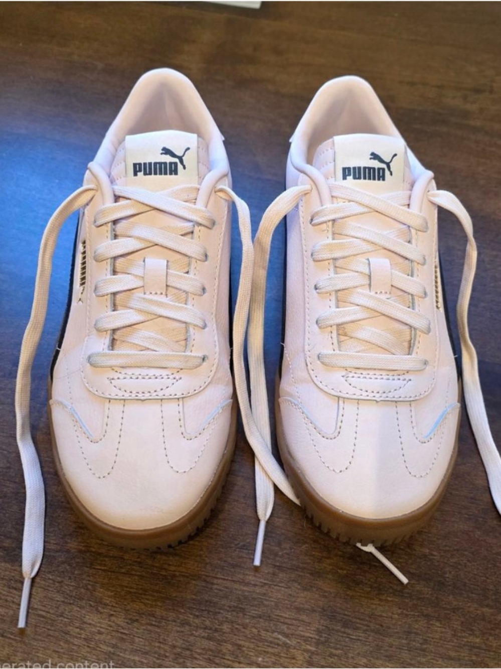 PUMA Classic Baby Pink Sneakers with Gum Sole